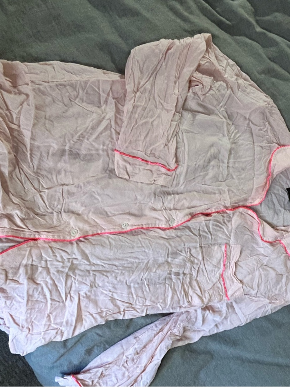 Pure Collection Pale Pink Blouse with pants Stitching maternity